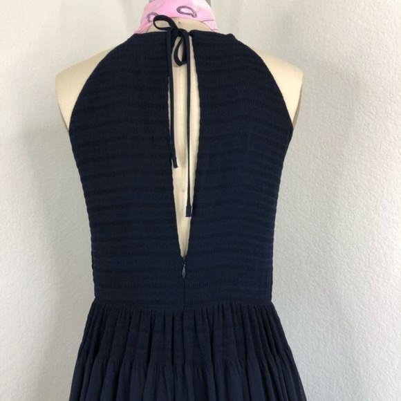 FCUK Spell On You Halter Maxi Dress Smocked Floor - Picture 7 of 9